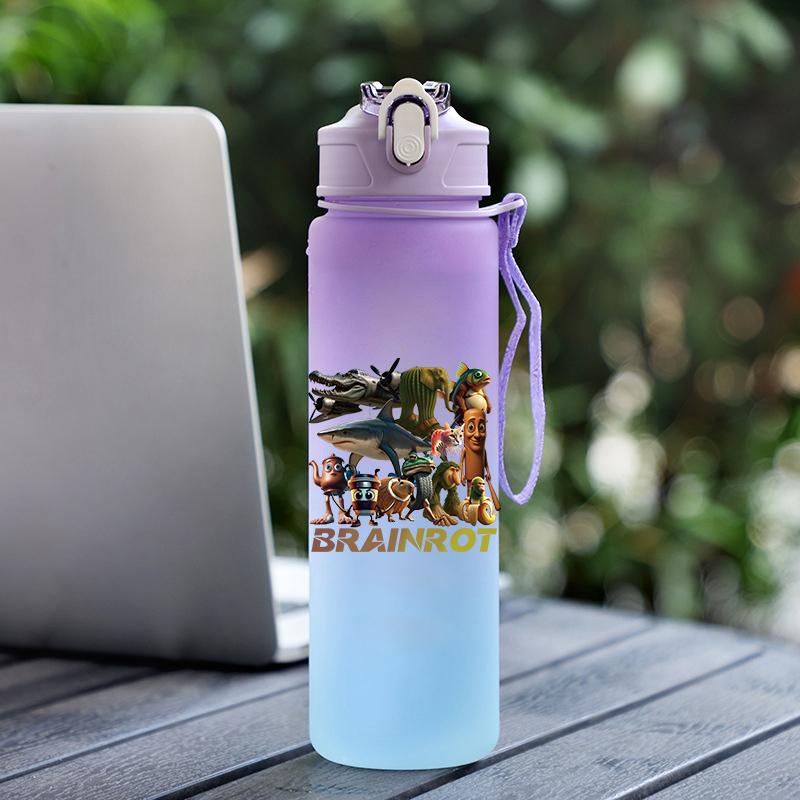 Tuang Tuang Tuang Printed 750Ml Water Bottle Anime Cartoon Large Capacity Drinking Cup Portable Outdoor Sports Water Cup Children Gift