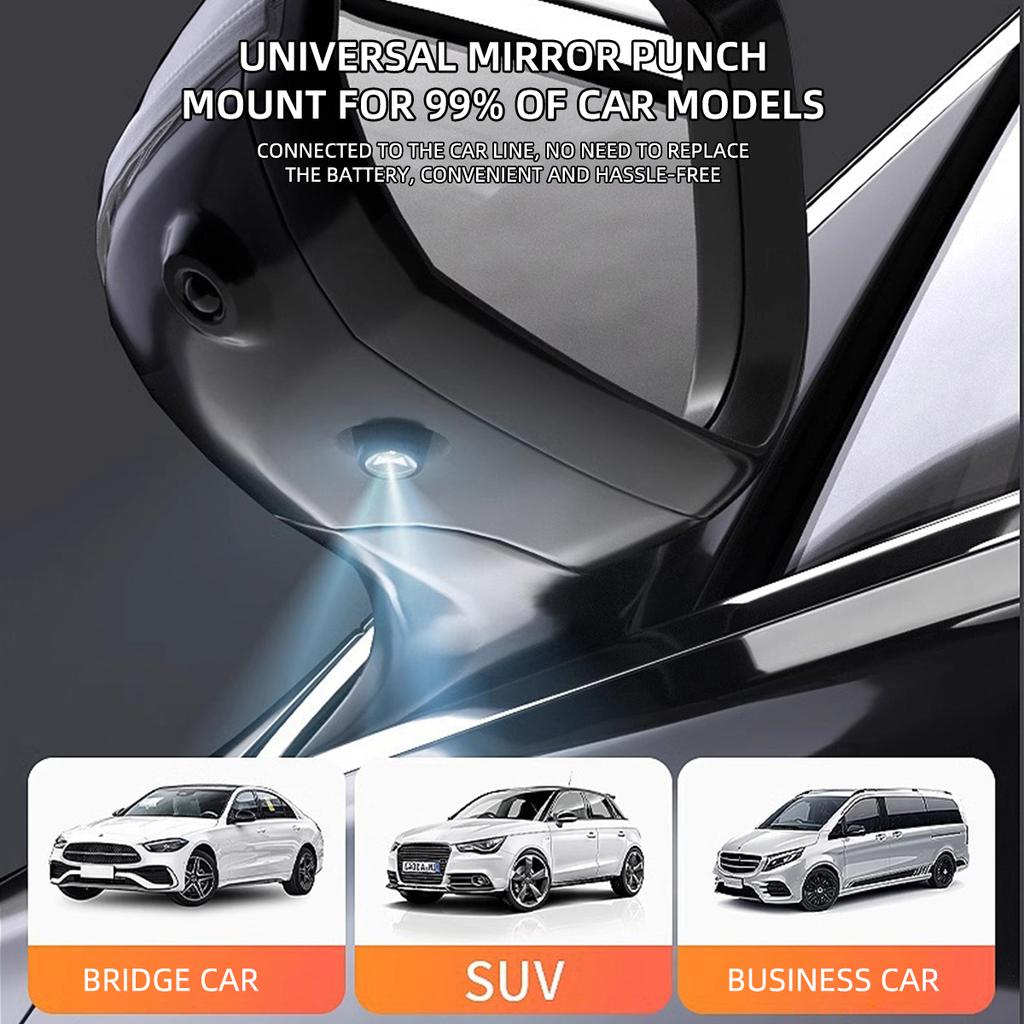 Car Angel Wings Wireless Car Door LED Rear Mirror Welcome Courtesy Shadow Projector Lamp Carpet Projection For Benz Toyota 12v