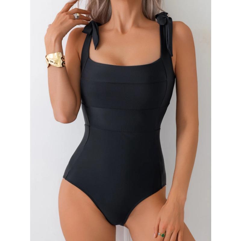 

Слитный купальник Сексуальный купальник Женский боди Купальный костюм Женский С подкладкой Для плавания Летняя пляжная одежда Черный XL чёрный