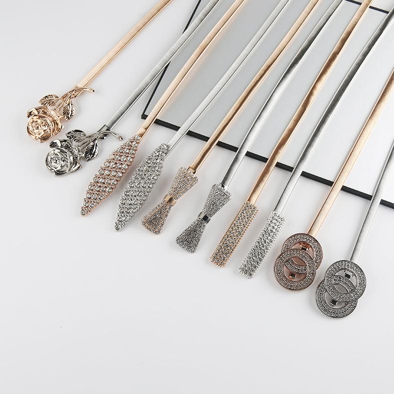 Metal Spring Belt Women'S Dress Shirt Sweater Elastic Elastic Waist Chain Waist Seal