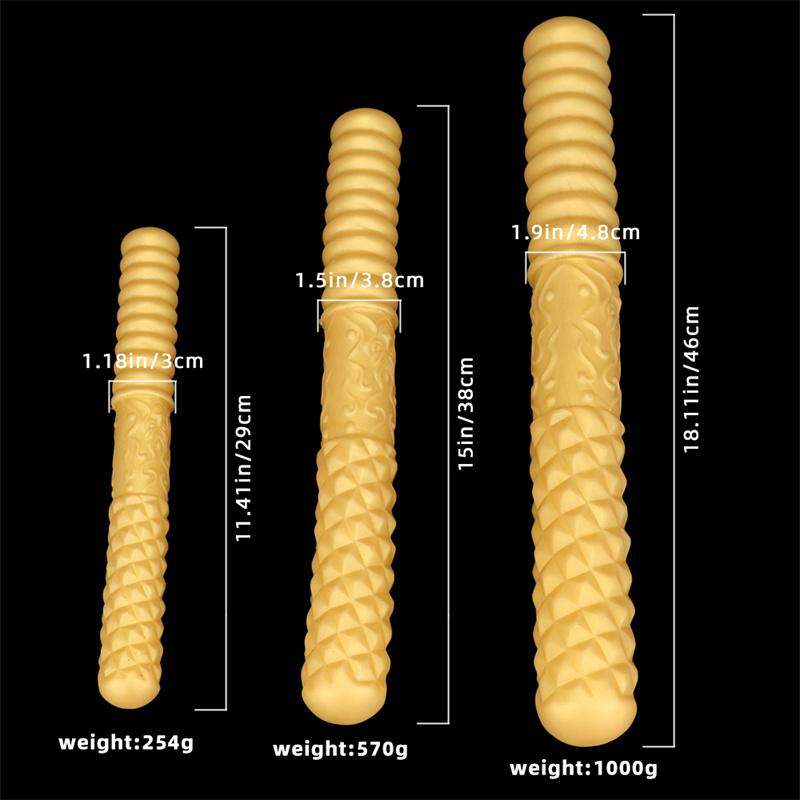 Doppelköpfiger Silikon-Dildo, extralanger Analplug, zweiköpfiger Drache, schwule und lesbische Produkte für Erwachsene