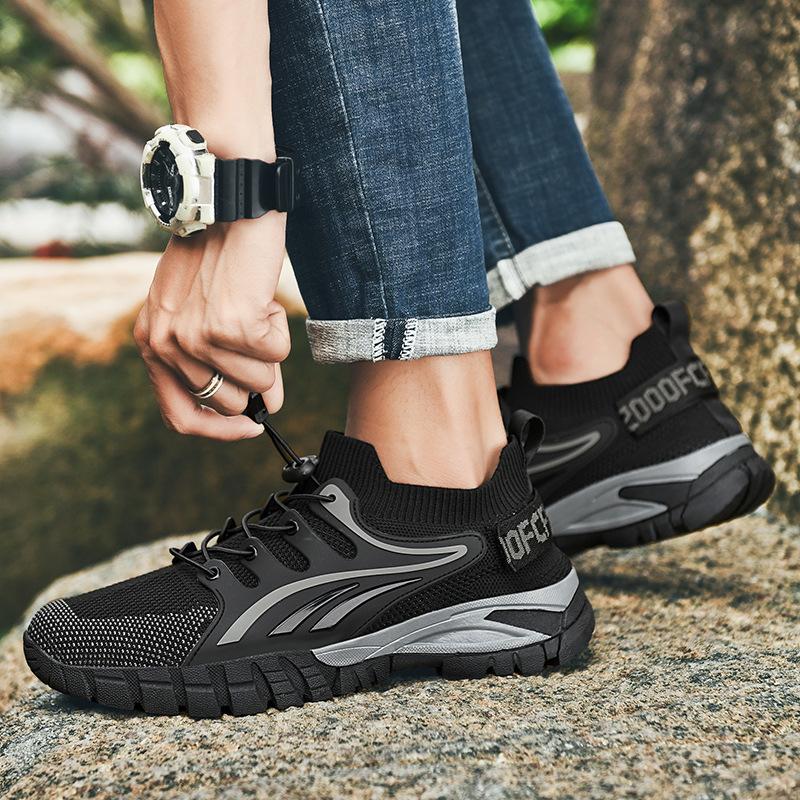 Autumn Amazon new men's mesh breathable hiking shoes outdoor large size non-slip hiking men's shoes spot