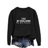 Trendy European & American Letter Print Long Sleeve Hoodie