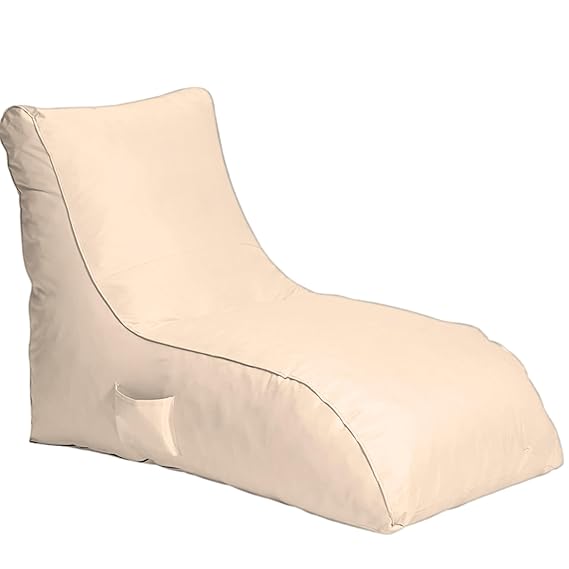 Jumbo Luxury Bean Bag Lounger with Beans Filled (Ready to Use)for Home, Office, Bedroom, Playroom, Living Room, Lounge Seating Color Yellow