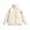 Men's Casual Solid-color High-neck Zipper Cotton-padded Jacket, Men's Thickened Cotton-padded Warm Bread Jacket Jacket