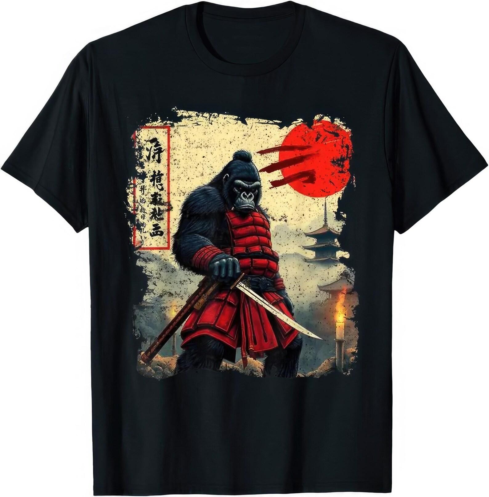 Samurai Japanese Bigfoot Ukiyo T shirt 3XL