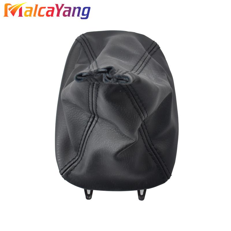 PU Leather Gear Stick Shift Shifter Knob Cover Boot Gaiter For SAAB 93 9-3 SS 2003-2012 car styling