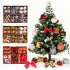 24Pcs Christmas Ball Ornament Shatterproof Plastic Foam Decorative Baubles Christmas Tree Decorations For Wreath Door