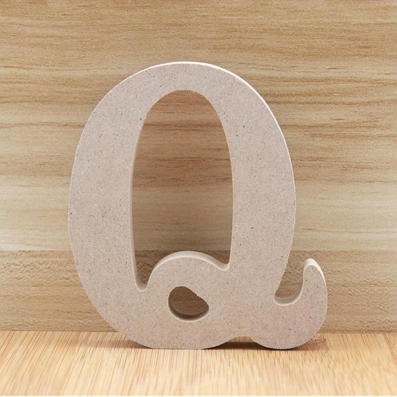 26-Letter Wooden Alphabet DIY 10cm Handicrafts Three-Dimensional Decorative Letters Sign Decorations Craft Supplies