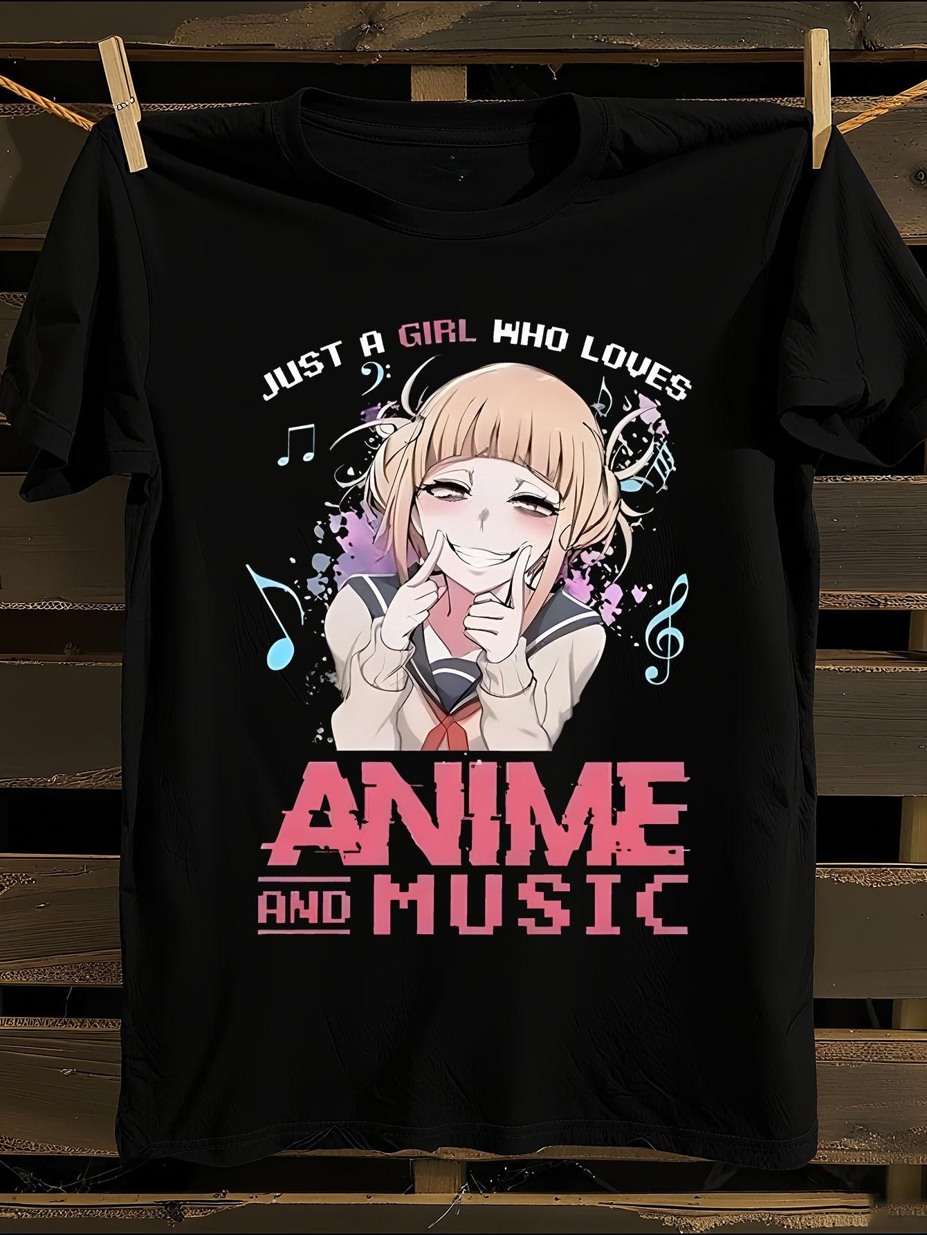 Anime Tshirt Anime Music Graphic Tshirt L
