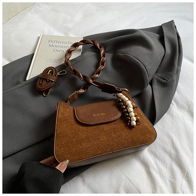 Fashionable and Simple One-shoulder Handbag for Commuting To Work and Winter New Women's Crossbody Small Square Bag