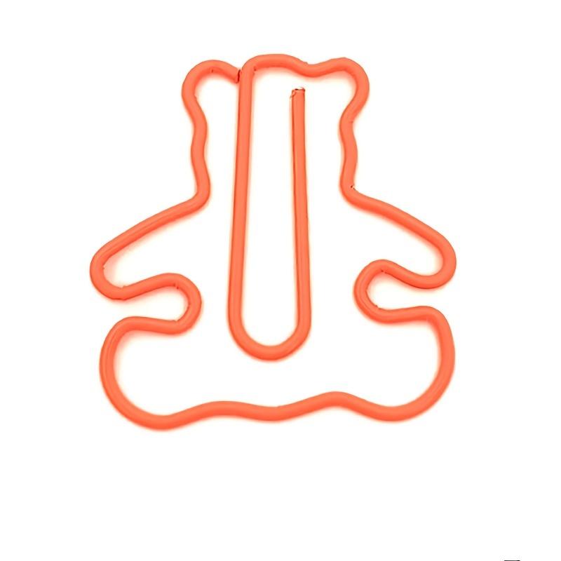 20pcs Bear Paper Clips,Mini Bear Shape Bookmark Organize Paperclips Funny Animal Shape Paperclips Planner Clips for Office School Supplies
