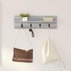 Wall mounted nightstand Grey Sonoma 60 x 10.5 x 18 cm