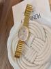 New Gold Vintage Niche High-end Fashion Popular Watch Small Gold Watch Women's Quartz Steel Strip Watch