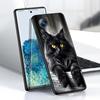Anime Cartoon Katze Illustration Handyhülle Für Xiaomi Mi 15 14 13 13T 12 12T 12S 11 11i 11T Pro Ultra Lite 5G Schwarz Weich