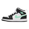 Air Jordan 1 Mid PS Green Glow Παιδικά Αθλητικά Παπούτσια Μαύρο Λευκό DQ8424-103