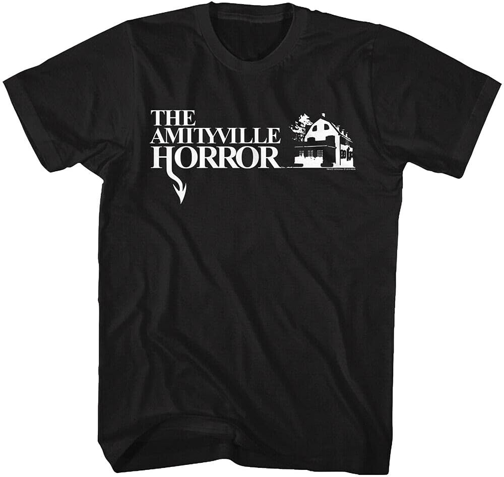 Amityville Horror Logo T Shirt Horror Movie Retro Tee New XXL чёрный