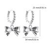Delicate Bowknot Hoop Earrings Fashion Dangle Earrings Unique Gift for Fashionable Women and Girls