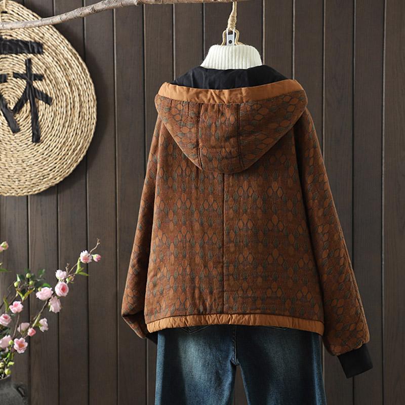 Coats for Women Jacket Winter Hooded Thickened Velvet Windbreaker Women Loose Casual Coat