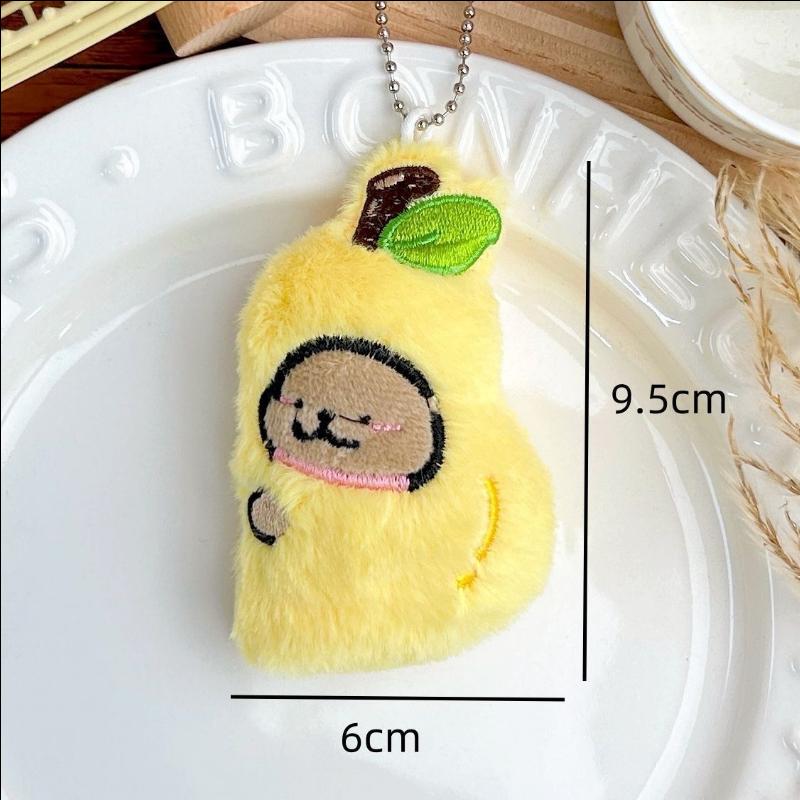Cartoon Creativity Never Points Pear Magnetic Pendant Puppy Couple Backpack Pendant Good Friend Souvenir Friendship Wedding Bag Charm