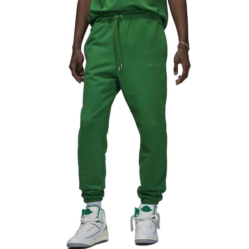 Jordan Air Jordan X Wordmark Knit Knitted Sweatpants Men's Pine Green Moderate Cuffed Pants FJ0697-302