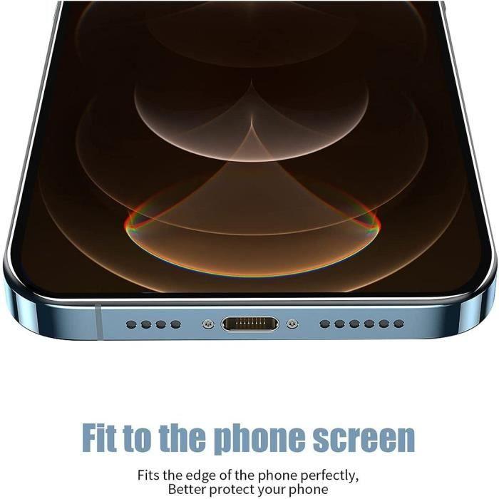 E.F.Connection Displayschutzfolie aus gehärtetem Glas für iPhone 13 (6,1") - 3 Pack