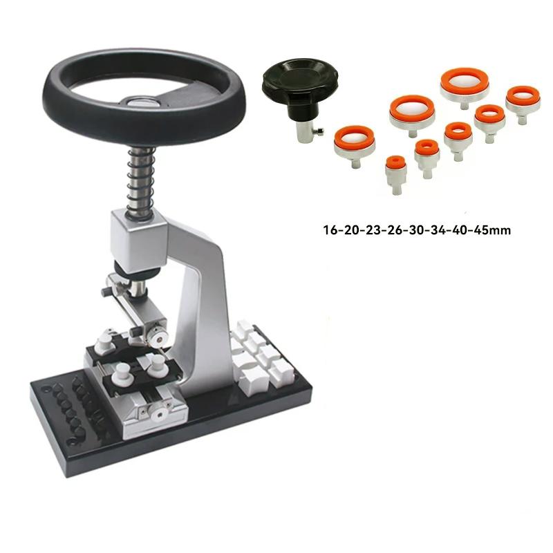 Bench Watch Case Opener,Watch Case Opener, 5700 Bench Wristwatch Back Opener with 6 Dies Accessories Watchmaker Repair For Watch