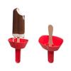 4pcs Drip-Proof Popsicle Rack Spill Proof Ice Pop Holder with Straw Suit Different Ice Cream Sticks Kids Frozen Treats Holder