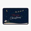 Minimalist Xmas Pine Design Washable Floor Mat Decorative Door Rug Perfect For Indoor Outdoor Entryway Welcome Accent