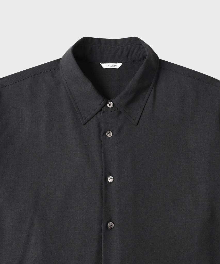 TAILDERN Issac Wool Blend Shirts Black