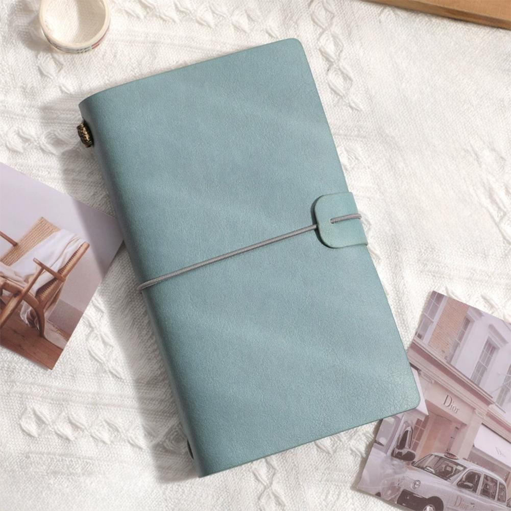 

A6 Vintage Notebook PU Leather Blank Kraft Diary Note Book Journal Sketchbook Stationery School Office Supplies A6 светло-синий
