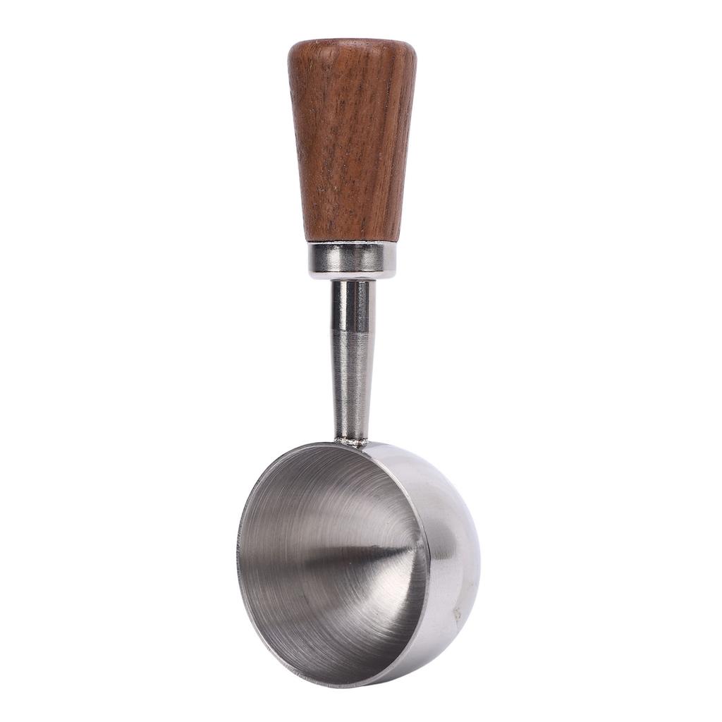 Coffee Scoop Vintage Bean Tea Measuring Spoon Retro 304 Stainless Steel Short Wooden Handle Kitchen