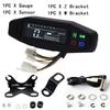 Universal Motorcycle Speedometer Oil Gauge Tachometer Digital Meters Instrument Cluster Turn Signal Light Indicator