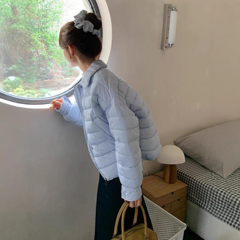 Small short cotton clothes for women's winter new models, new fashion, high-end sense, super good-looking, niche design sense