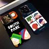 Смішний чохол для телефону South Park для iPhone 16 17 15 14 12 13 Pro Max, чорний колір, ударостійка накладка