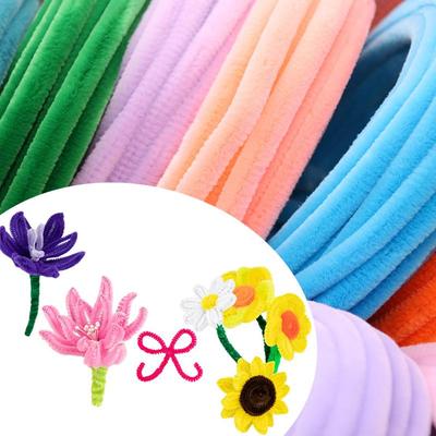 DIY Velvet Stick Flexible Handmade Twist for Hairpins Flowers Toys Wire Supplies