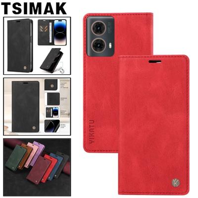 Leren Hoesje Voor Moto G35 G55 G75 G85 G32 G13 G23 G53 Magnetische Flip Portemonnee Hoesje voor Motorola Moto G15 Power G 15 55 75 85 Hoesje