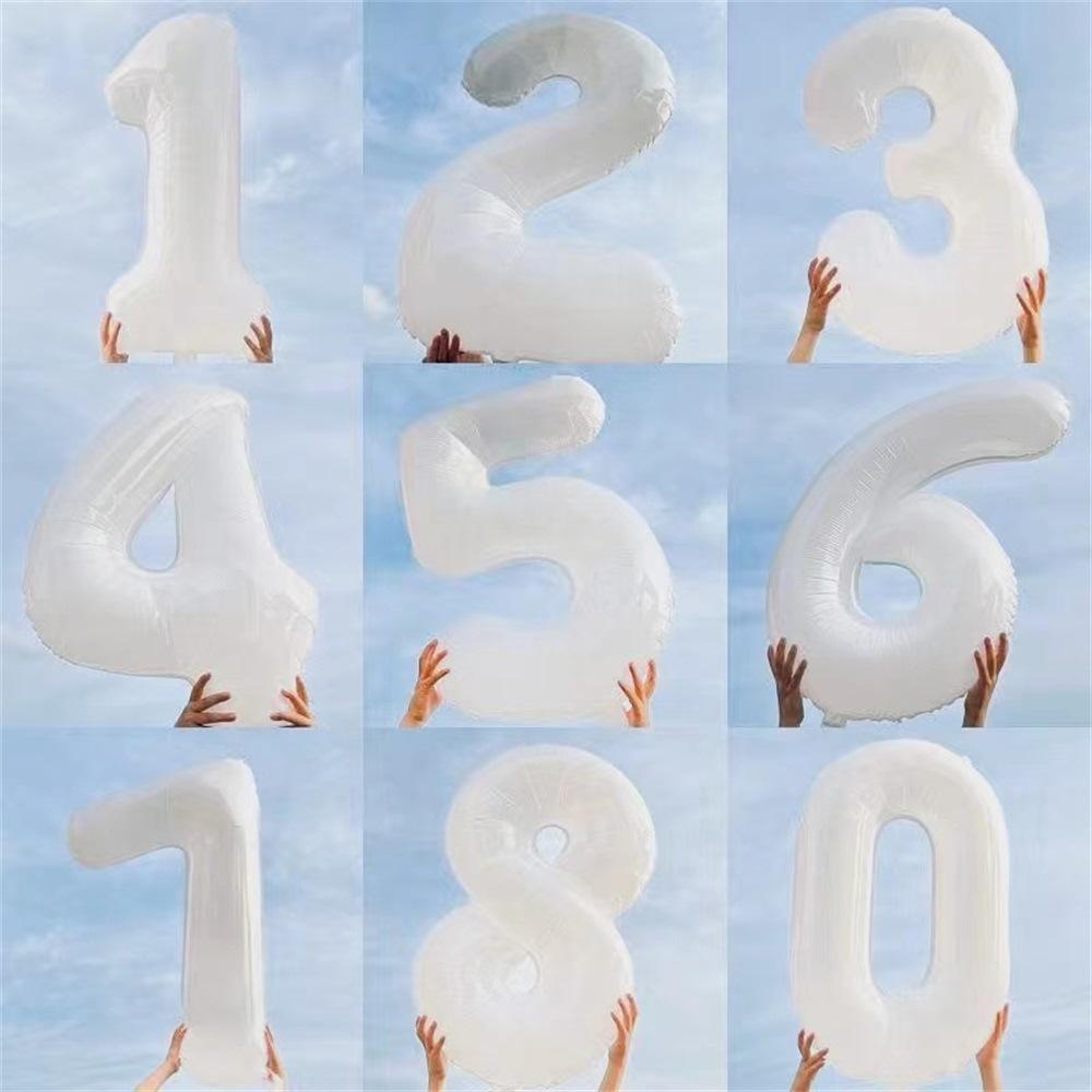 32-Zoll großer Folien-Zahlenballon für Hochzeiten und Partys