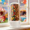 1/2 Peças Máquina Tripla de Doces Doces Nozes Balas de Gelatina Amendoim Bolas de Chiclete Dispensador de Lanches Máquina de Venda de Doces de Bancada 3 em 1