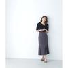 Natural Beauty Basic Cross Ribbon Rib Knit Black Women's Sweater,