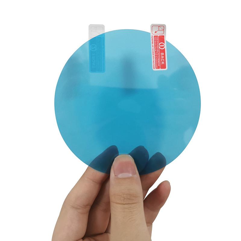 Film Nano Revêtement Film Anti-pluie Rétroviseur 100x145mm - Protection Anti -buée Bleu Ovale Lot 2 Film Anti Buée Autocollant