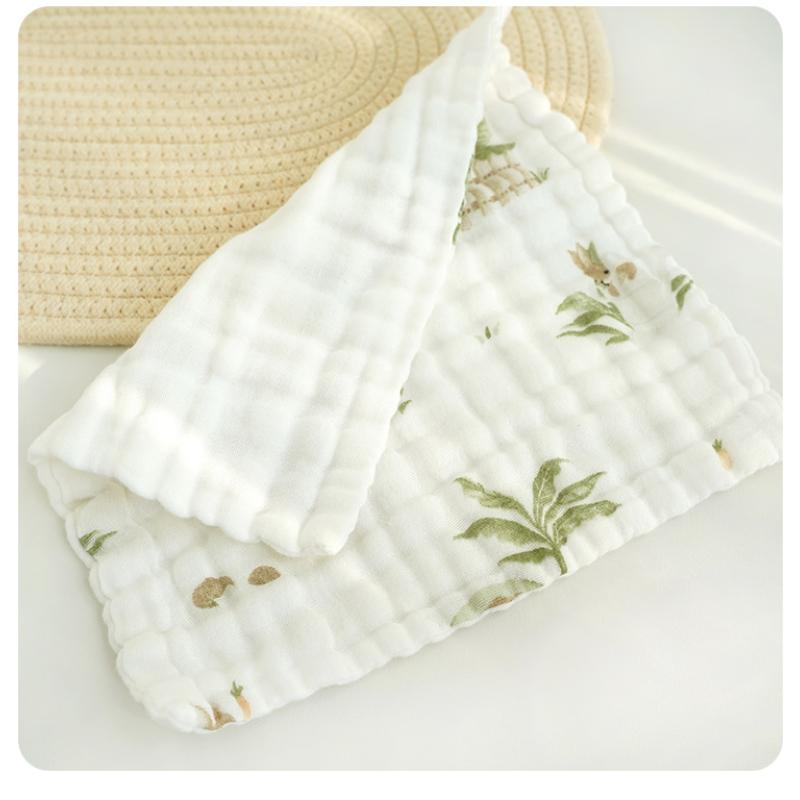 6 Lagen Baumwollgaze Baby Waschlappen Mullwindeln 5 Stück Neugeborenen Baby Handtuch Set Weiches Waschhandtuch Babys Zubehör