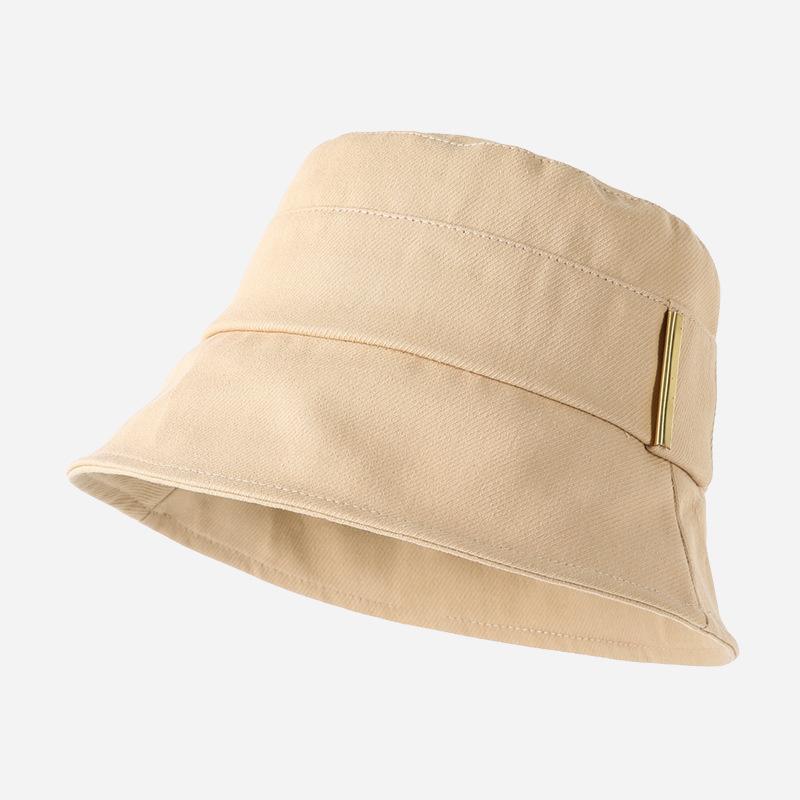 Summer Classic Solid Colors Bucket Hat Cotton Women UV Protection Fisherman Cap Adult Spring Casual Panama Hat Travel Beach Bob