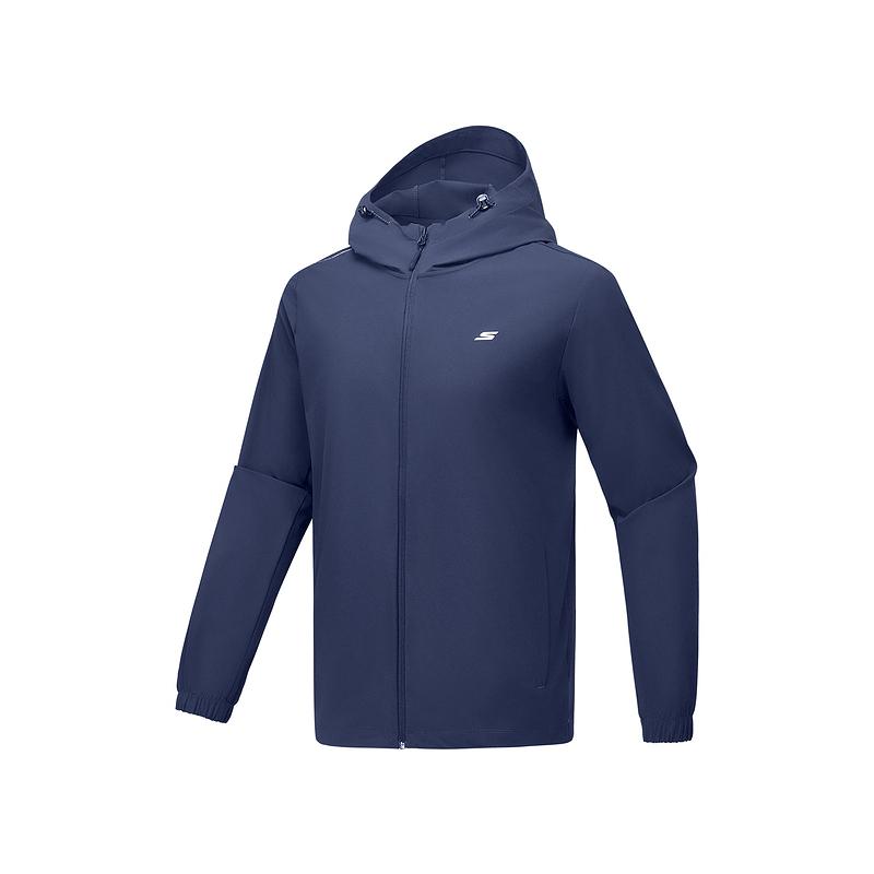 Skechers Basic Sports Series Breathable Fashion Simple Trendy Jacket Men Jackets P225M078-02MZ L