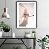 WCIC New Nordic Modern Decorative Painting Girl And Dandelion Home Wall Decoration Hanging Painting