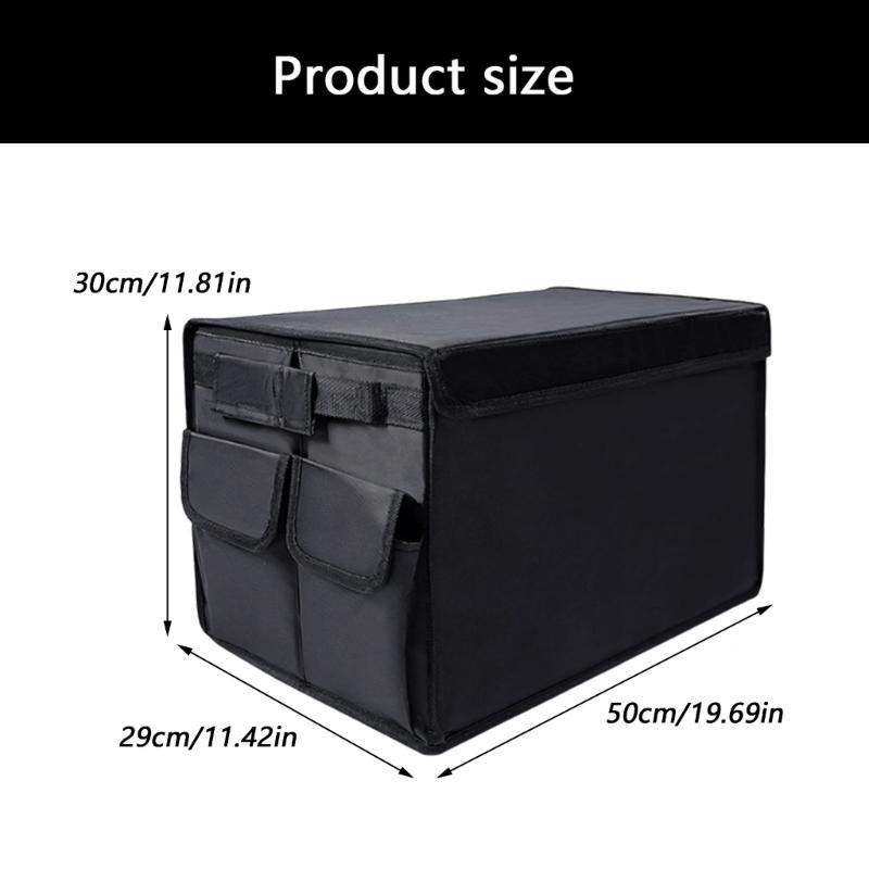 Foldable Car SUV Cargo Organizer Multi Compartment Car Trunk Storage Box Trunk Container Automotive Interior Accessories
