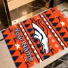 Denver Broncos Logo Customized Name Carpet Perfect for Kitchen Hallway Entryway Dormitory Anti-slip Rug Anime Office Decor