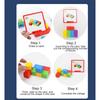 3D Spatial Thinking Building Blocks Cube Rainbow Stacking Blocks Game Math Preschool Learning Educational Toys for Children Kids