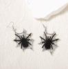 Dark and unique acrylic spider earrings in a Gothic style, funny and versatile for women