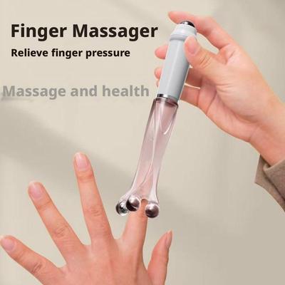 Finger Rollers Massager Snail Steel Magnetic Bead Clamp Hand Acupuncture Points Massager Relieve Finger Fatigue Arthritis Tool